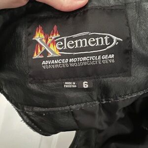 Xelement Black Leather Motorcycle Chaps